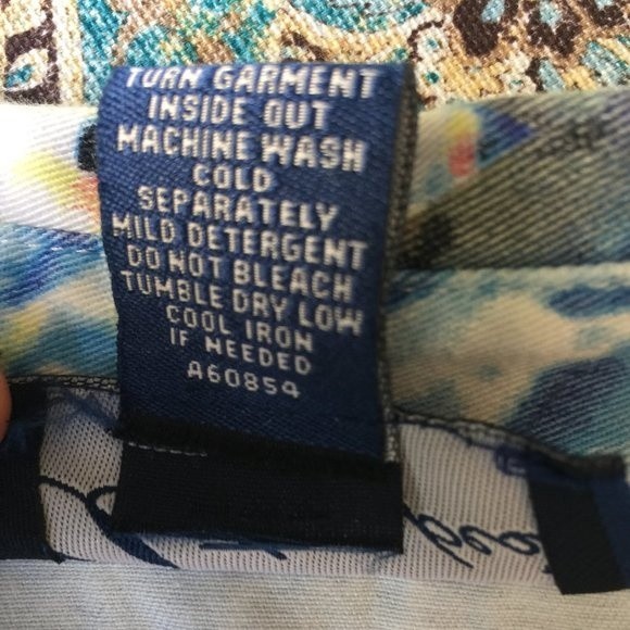 Artscapea Galaxy Print Denim Jacket Vintage 100% Cotton Blue Yellow Orange M - Picture 5 of 12